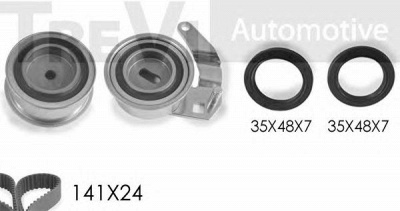 TREVI AUTOMOTIVE kd1072s -  Комплект ремня ГРМ